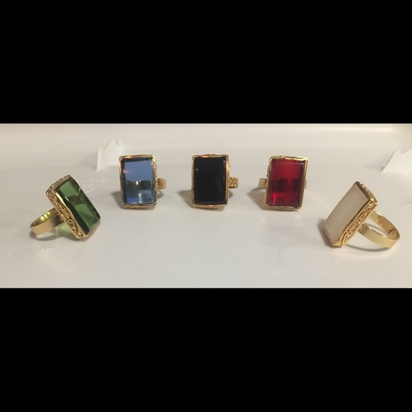NWOT Royalty Square Gemstone Rings 👸🏻 - Picture 4 of 4